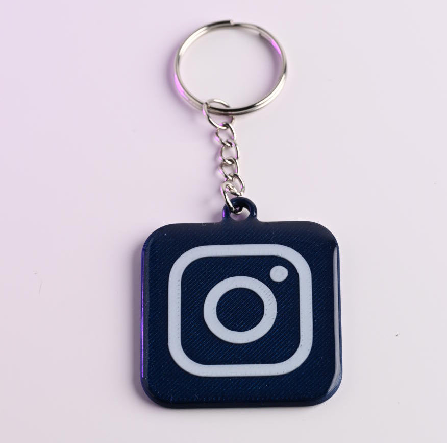 Instagram keychain tag