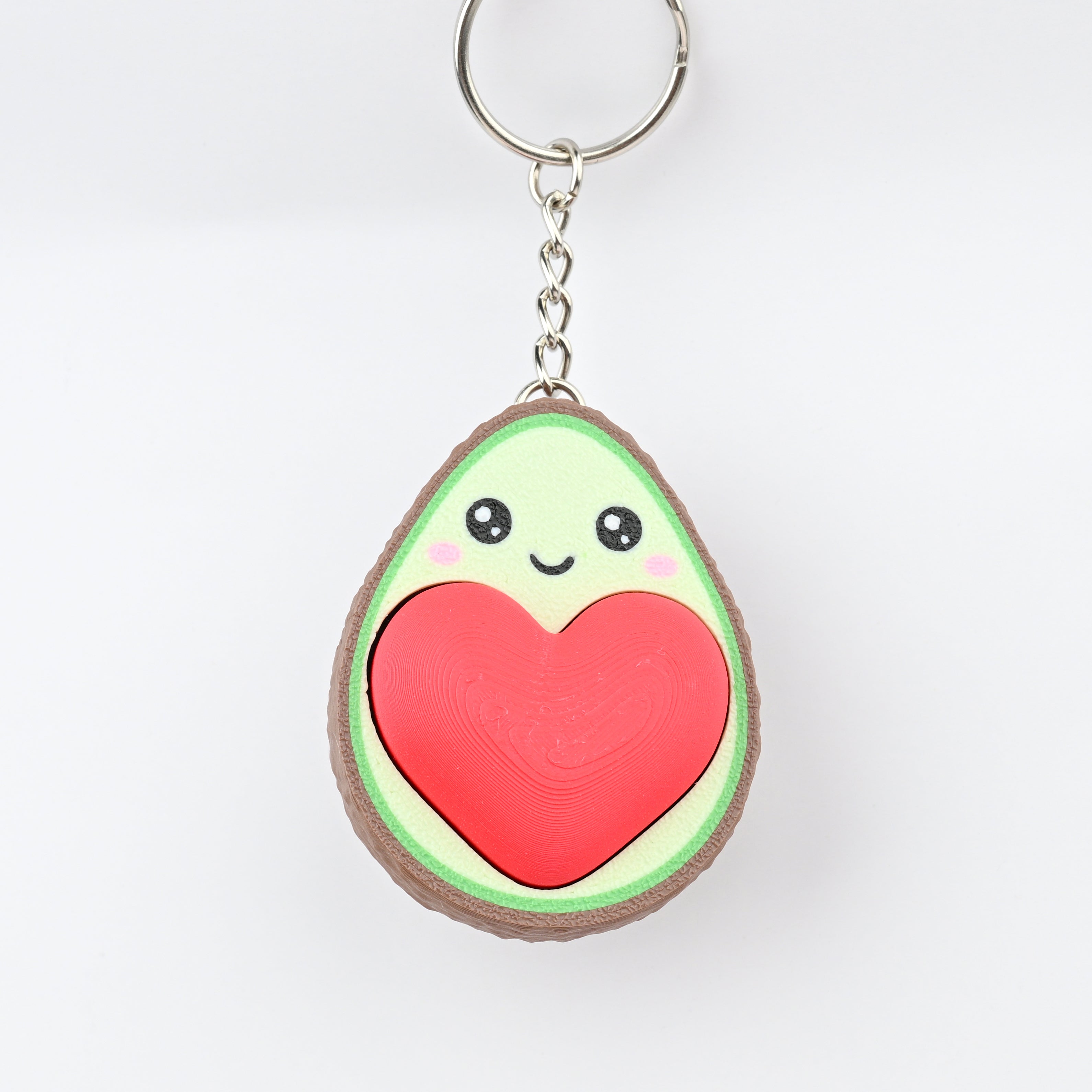 Clicky Avocados heart Keychain