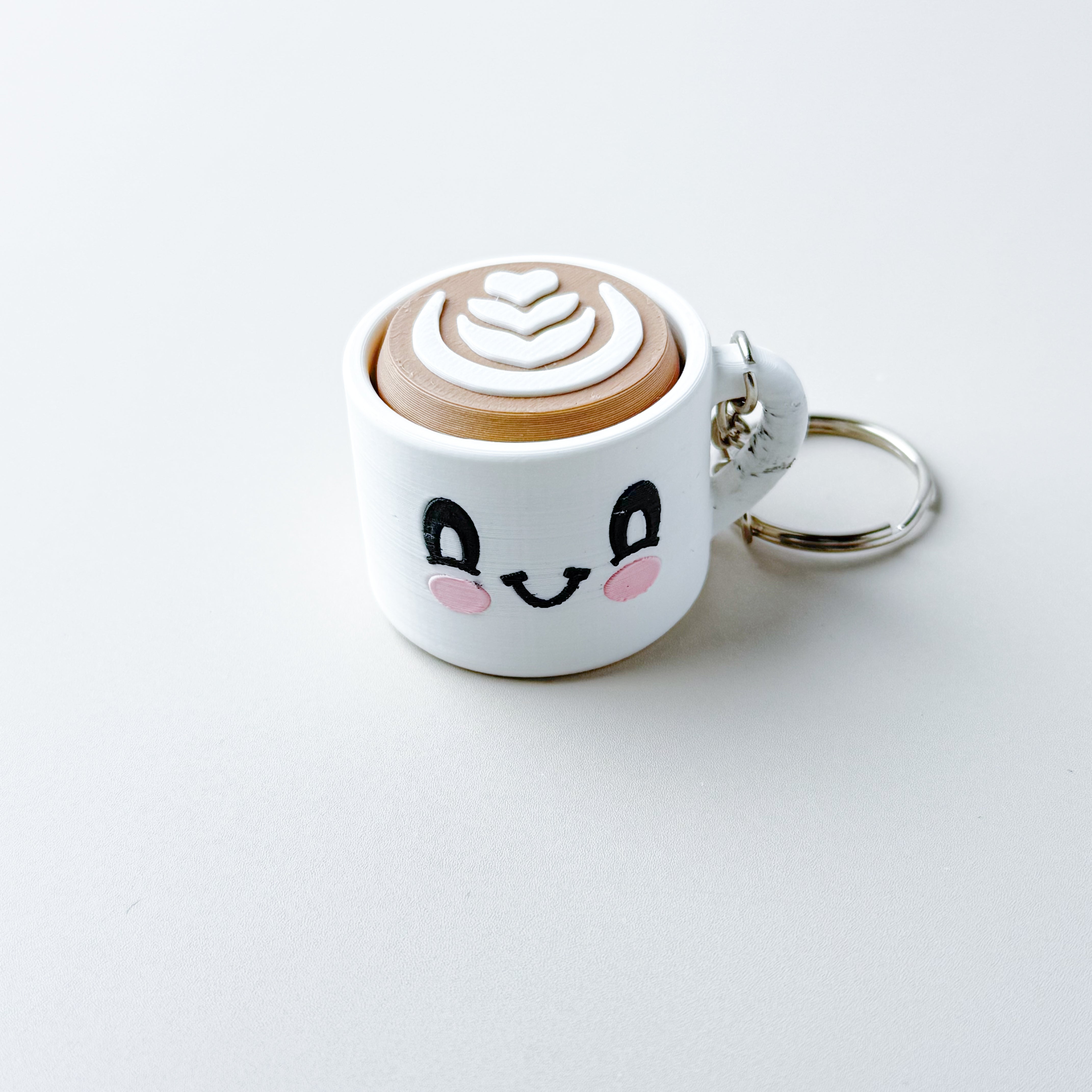 Coffee clicker keychain
